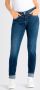 MAC Rich Slim Licht Authentiek Denim Jeans Blue Dames - Thumbnail 3