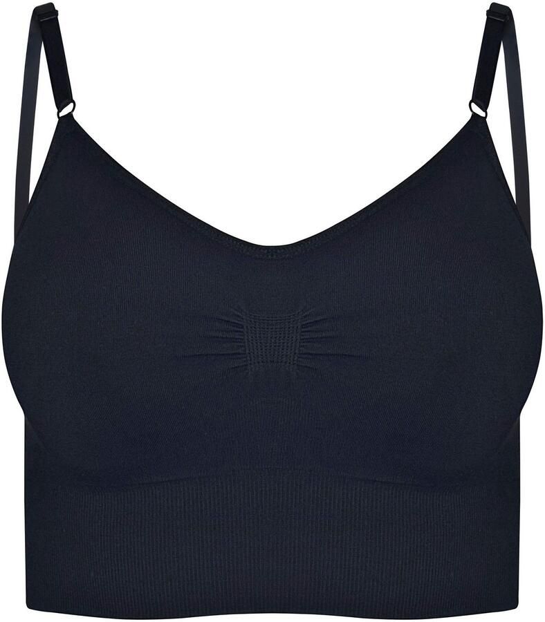 MAGIC Bodyfashion niet-voorgevormde bh top Low Back Bra zwart - Foto 5