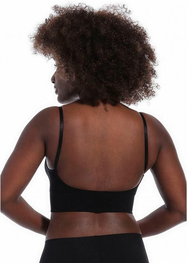 MAGIC Bodyfashion niet-voorgevormde bh top Low Back Bra zwart - Foto 4