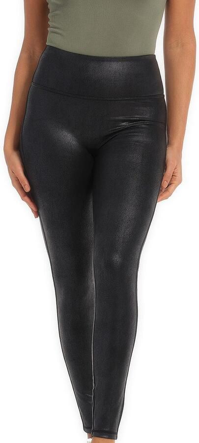 Magic Body Fashion Legging Leather Look Legging hoog getailleerd ontwerp geen voorste middennaad - Foto 6