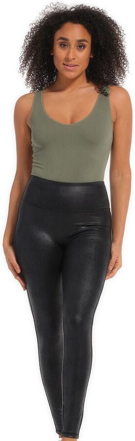 Magic Body Fashion Legging Leather Look Legging hoog getailleerd ontwerp geen voorste middennaad - Foto 10