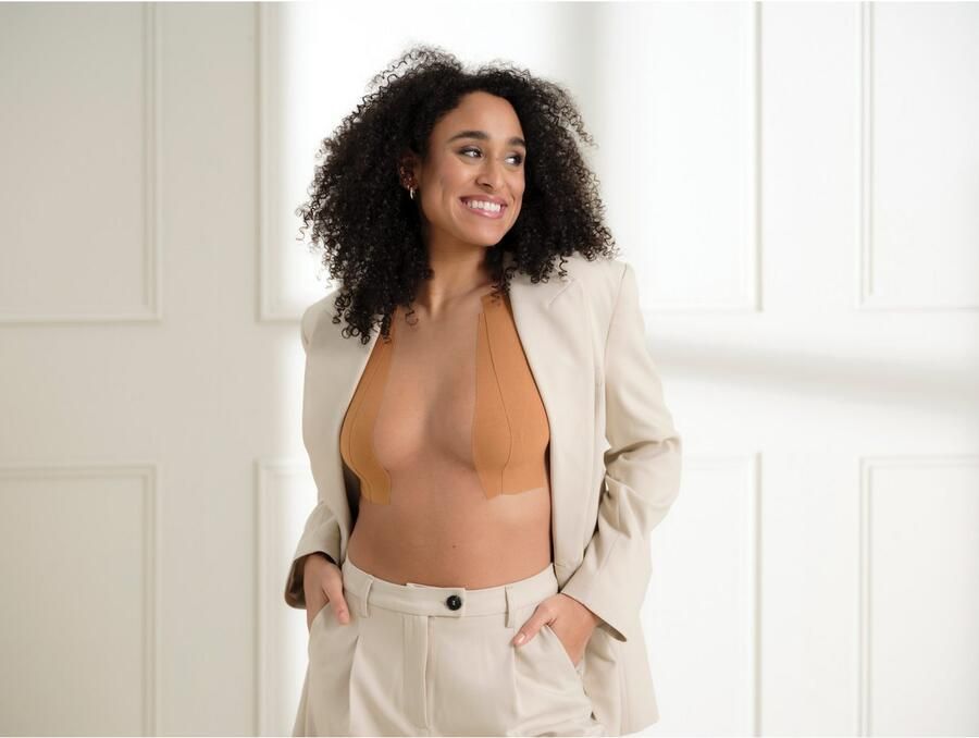 Magic Body Fashion Plak-bh Boob Tape strapless rugloos diep uitgesneden en vele andere opties (5m lang 6 5 cm breed)