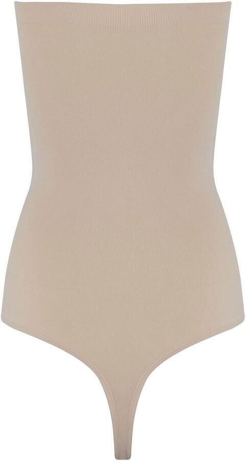 Magic Body Fashion Shaping-body Bandeau Thong Body Siliconen rand aan de bovenkant voorkomt uitrollen