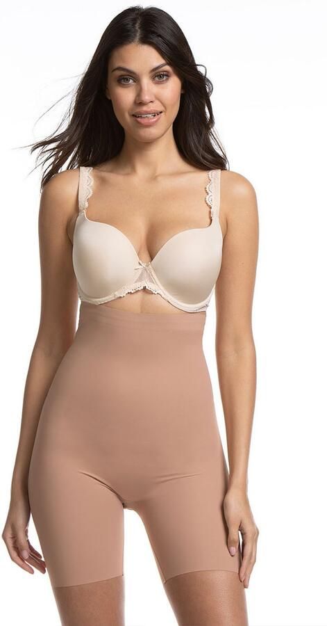 Magic Body Fashion Shapingbroek Maxi Hi-Bermuda Siliconen afwerking aan de bovenkant voorkomt oprollen - Foto 4