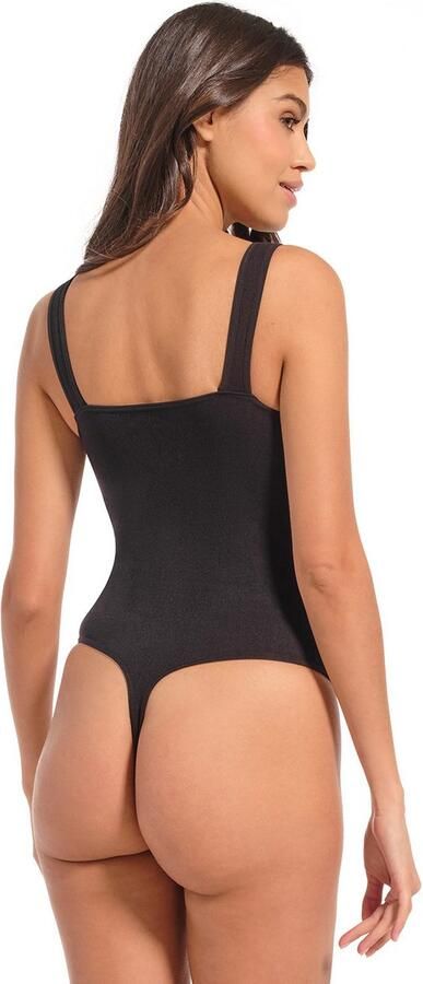 MAGIC Bodyfashion stringbody EveryBody V-neck zwart - Foto 4