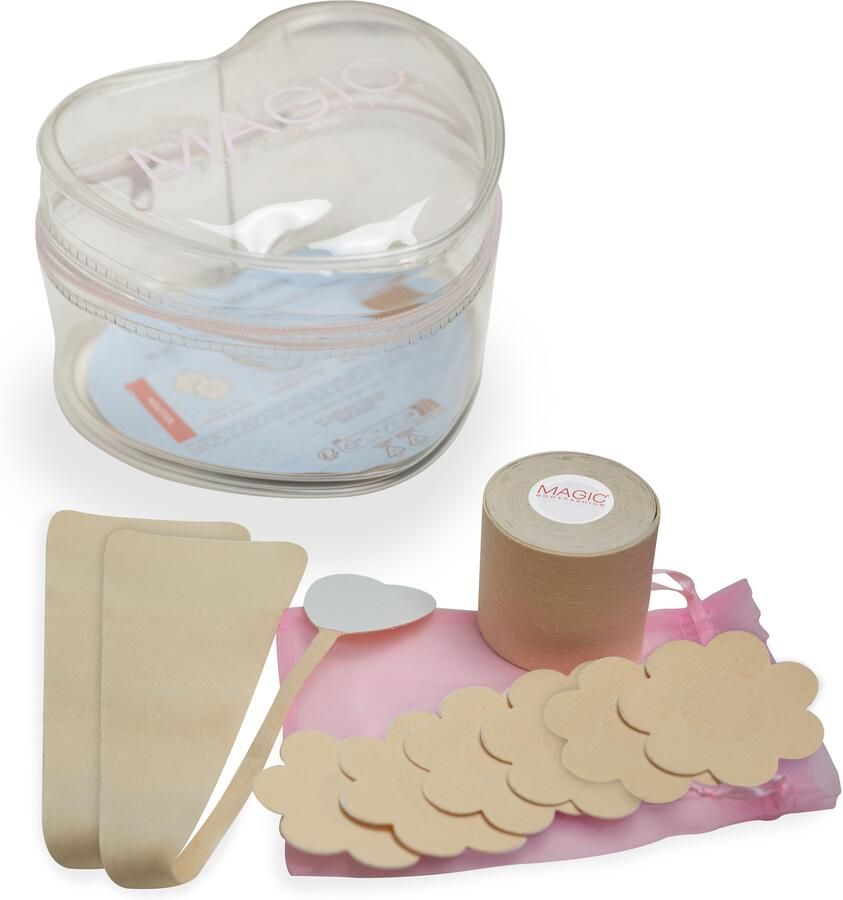 Magic Body Fashion Tepelcovers 4 m boobtape 3 paar tepelbedekkers 2 invisible sticky thongs (9 paar) - Foto 6
