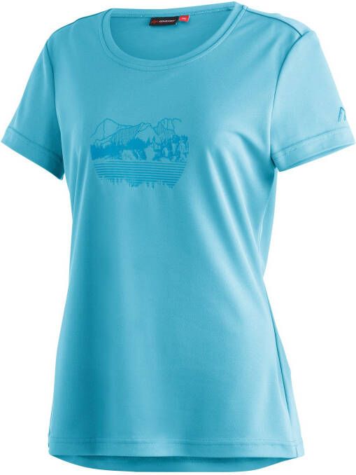 Maier Sports Functioneel shirt Waltraut print Functioneel veelzijdig T-shirt met hoge pasvormstabiliteit