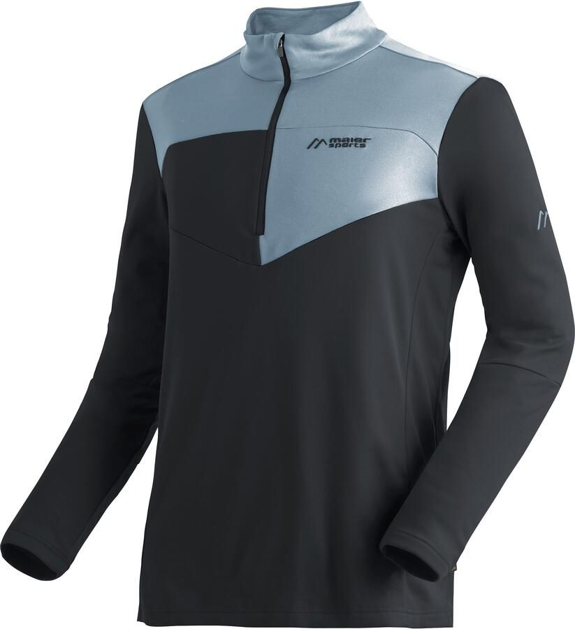 Maier Sports Coltrui Felian Heren midlayer onderhoudsvriendelijk half-rits fleece regular fit - Foto 3