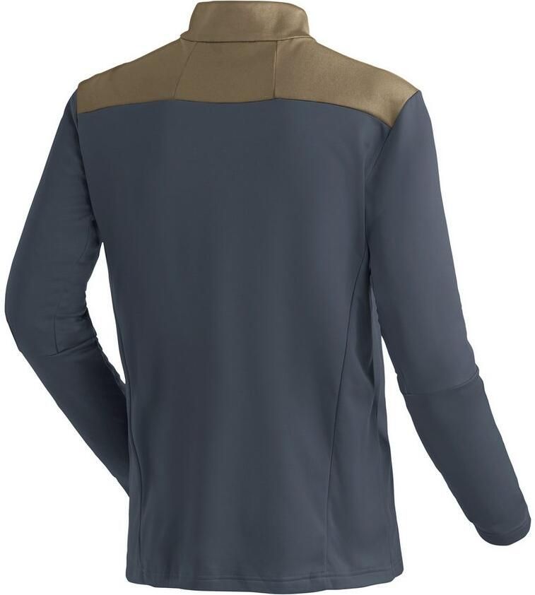 Maier Sports Coltrui Felian Heren midlayer onderhoudsvriendelijk half-rits fleece regular fit