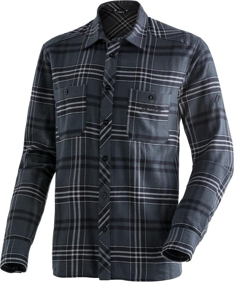 Maier Sports Flanellen overhemd Predeal M Heren overhemd met lange mouwen overhemd met losse pasvorm 100% katoen - Foto 2