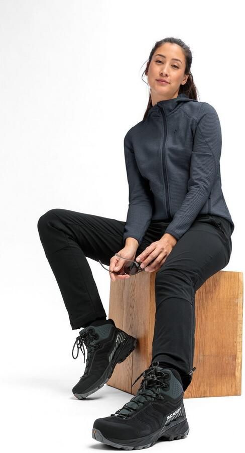 Maier Sports Fleecejack Tesila Hood W Dames midlayer ademend snel drogend full-zip regular fit - Foto 4