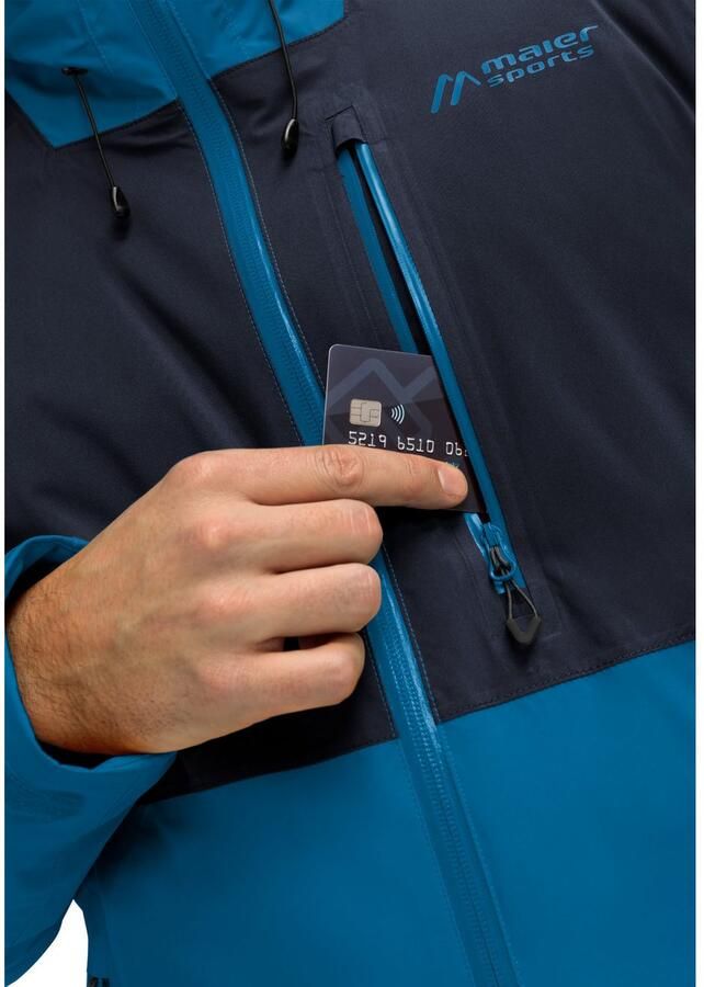 Maier Sports Functioneel jack Metor Move M Heren outdoorjas waterdicht ritszakken capuchon - Foto 2