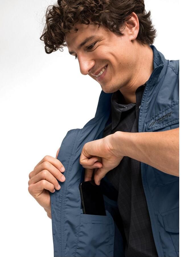 Maier Sports Functioneel jack VALDEMAR Veelzijdige functionele bodywarmer perfect voor wandelen en vakantie