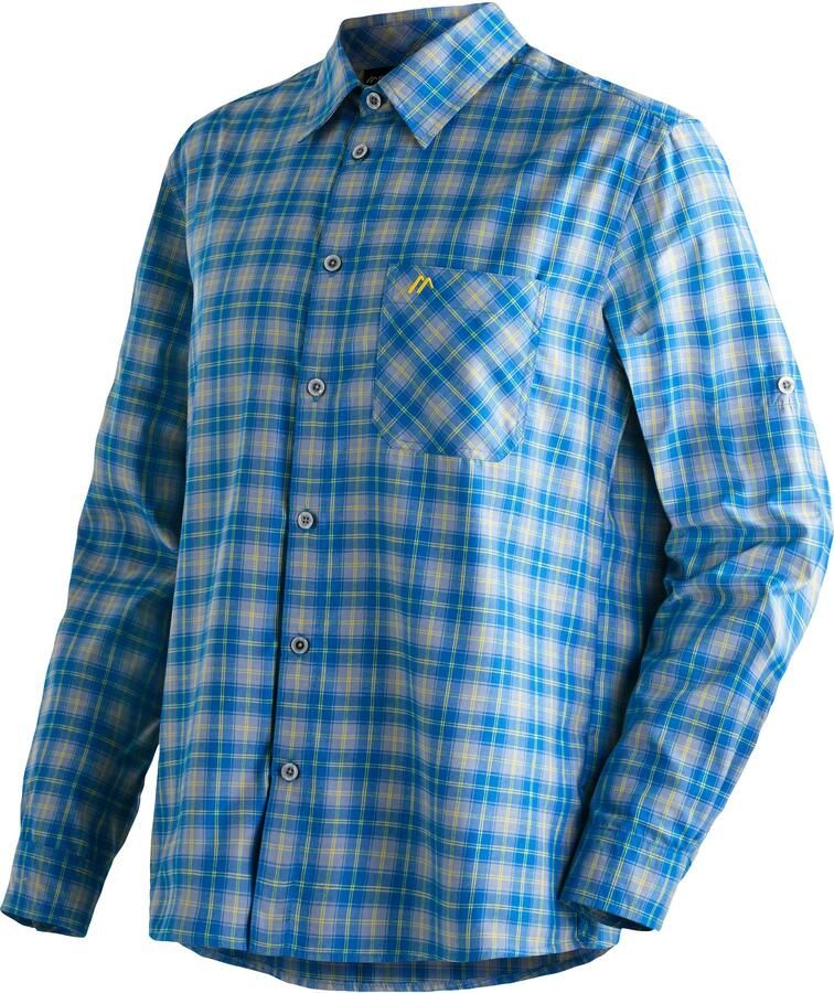 Maier Sports Functioneel shirt Claas Heren overhemd langarm geruit overhemd voor outdoor en vrije tijd - Foto 3