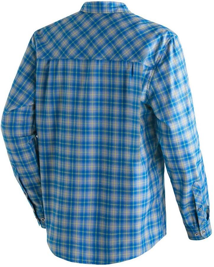 Maier Sports Functioneel shirt Claas Heren overhemd langarm geruit overhemd voor outdoor en vrije tijd