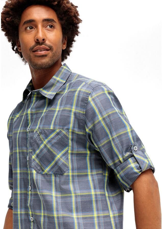 Maier Sports Functioneel shirt Claas Heren overhemd langarm geruit overhemd voor outdoor en vrije tijd - Foto 2