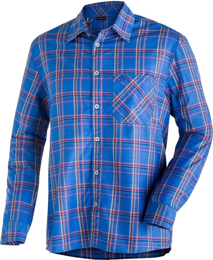 Maier Sports Functioneel shirt Claas Heren overhemd langarm geruit overhemd voor outdoor en vrije tijd - Foto 6