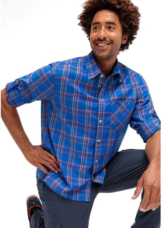 Maier Sports Functioneel shirt Claas Heren overhemd langarm geruit overhemd voor outdoor en vrije tijd - Foto 3