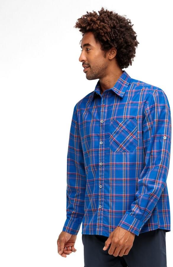 Maier Sports Functioneel shirt Claas Heren overhemd langarm geruit overhemd voor outdoor en vrije tijd - Foto 5