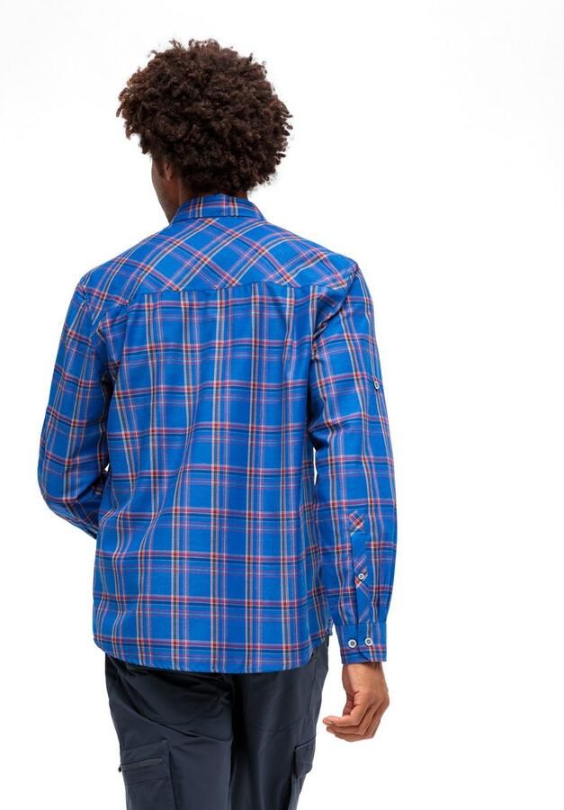 Maier Sports Functioneel shirt Claas Heren overhemd langarm geruit overhemd voor outdoor en vrije tijd - Foto 4
