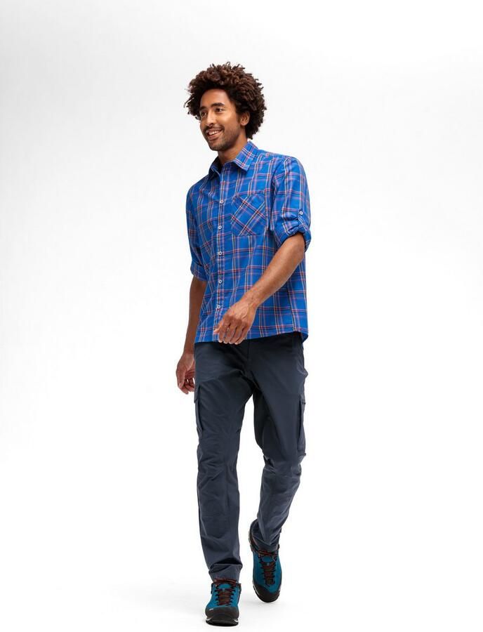 Maier Sports Functioneel shirt Claas Heren overhemd langarm geruit overhemd voor outdoor en vrije tijd - Foto 2