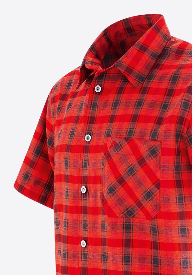 Maier Sports Functioneel shirt Mauro Geruite overhemd met korte mouwen voor wandelen reizen en vrije tijd - Foto 3