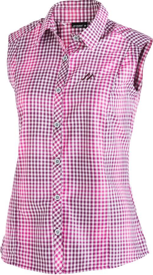 Maier Sports Functionele blouse Paloma Geruite mouwloze blouse voor wandelen reizen en vrije tijd - Foto 6