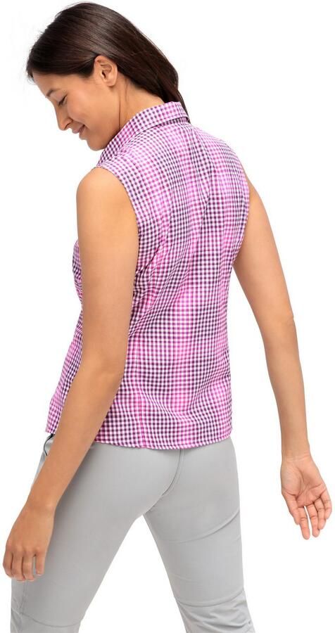 Maier Sports Functionele blouse Paloma Geruite mouwloze blouse voor wandelen reizen en vrije tijd - Foto 5