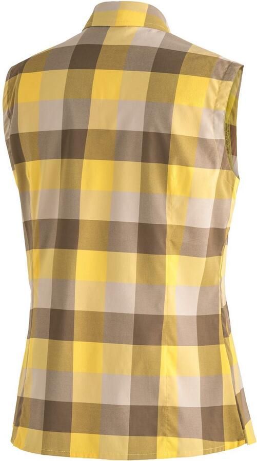 Maier Sports Functionele blouse Sana sleeveless mouwloze damesblouse ademende geruite blouse - Foto 2