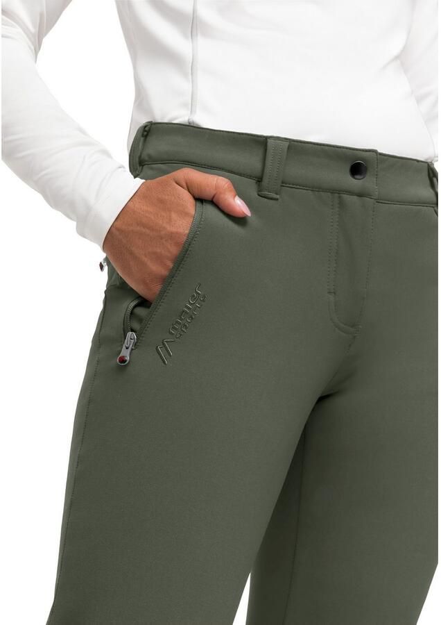 Maier Sports Functionele broek Helga slim warme dames outdoorbroek robuuste wandelbroek slim fit