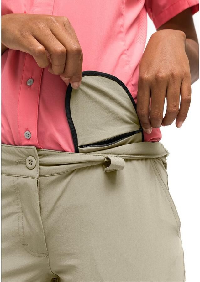 Maier Sports Functionele broek Inara slim zip Dames wandelbroek zipp-off outdoorbroek 4 zakken slim fit