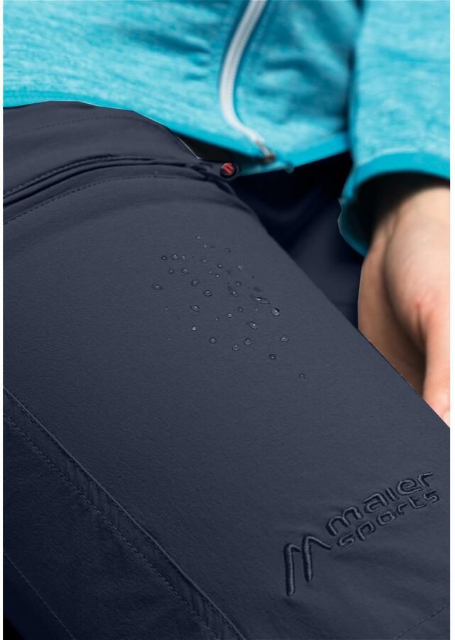 Maier Sports Functionele broek Lulaka Dames wandelbroek ventilerende outdoorbroek met oprolfunctie