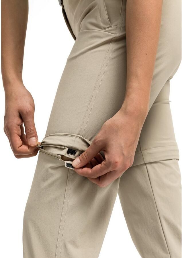 Maier Sports Functionele broek Nata 2 Dames wandelbroek afritsbare outdoorbroek 3 zakken regular fit