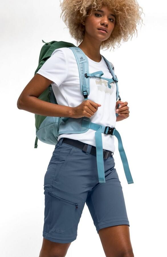 Maier Sports Functionele broek Nata Dames wandelbroek afritsbare outdoorbroek 3 zakken regular fit