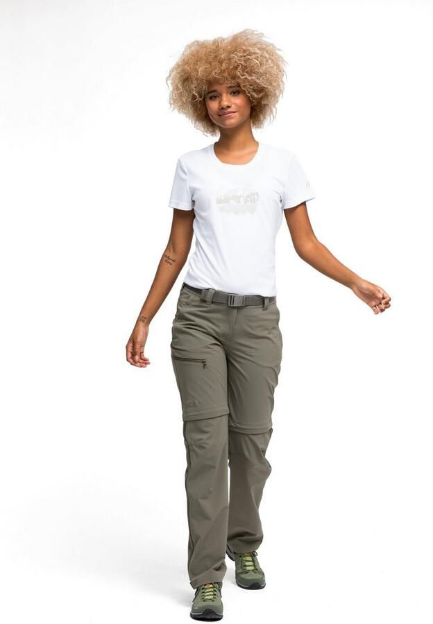 Maier Sports Functionele broek Nata Dames wandelbroek afritsbare outdoorbroek 3 zakken regular fit - Foto 2