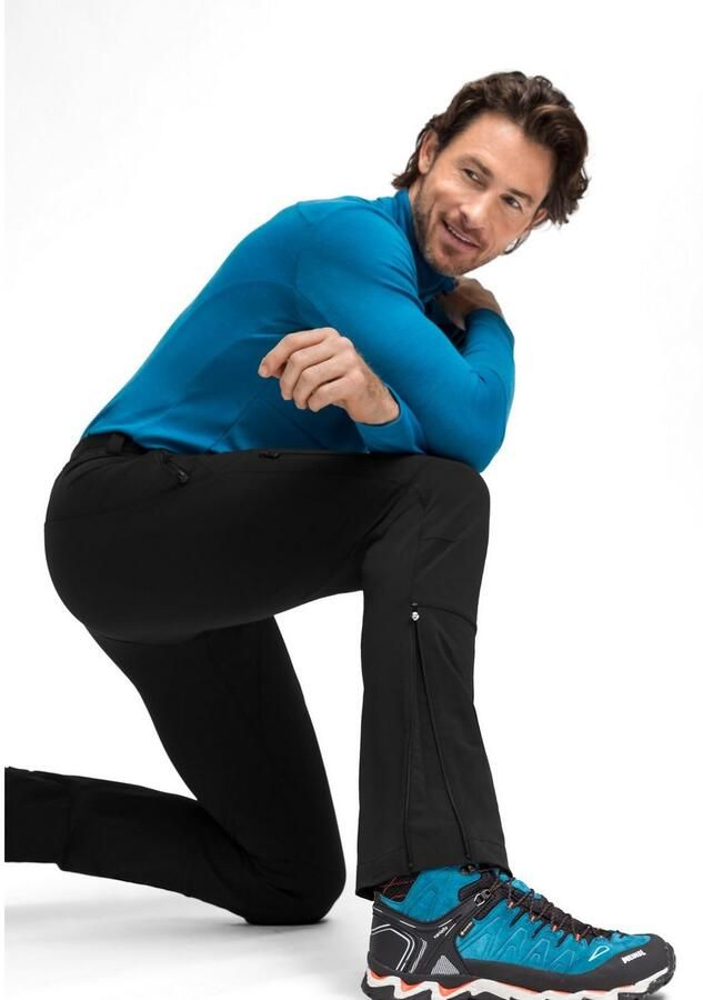 Maier Sports Functionele broek Naturno Heren outdoorbroek robuuste trekkingbroek 3 zakken en riem - Foto 4