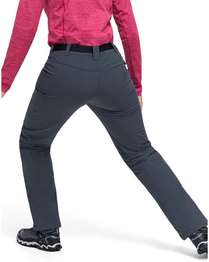 Maier Sports Functionele broek Rechberg Dames outdoorbroek gevoerd wandelbroek met 4 ritszakken regular fit