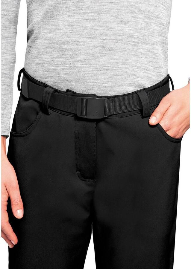 Maier Sports Functionele broek Perlit W warme dames softshell broek winter outdoor broek winddicht regular fit