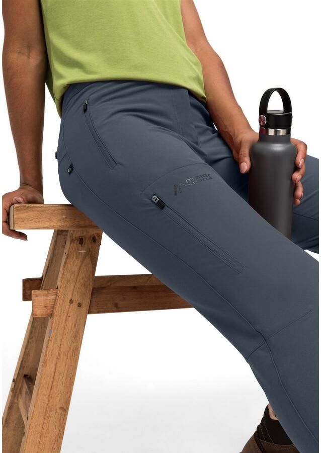 Maier Sports Outdoorbroek Latit slim W Dames wandelbroek lange outdoorbroek trekkingbroek slim