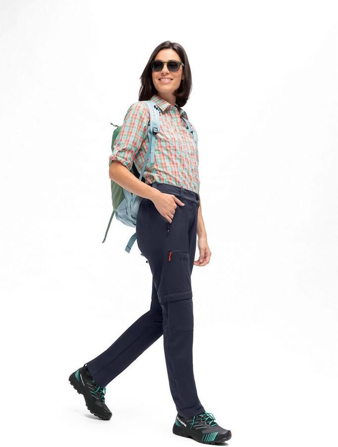 Maier Sports Outdoorbroek Nata Zip Loop Dames wandelbroek zip-off functionele broek 3 zakken regular fit