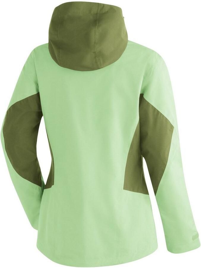 Maier Sports Outdoorjack Partu rec W Dames functionele jas waterdichte regenjas met capuchon wandeljas