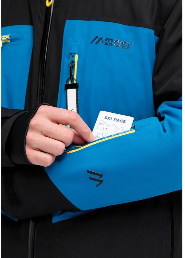 Maier Sports Ski-jack Beskid Heren winterjack met ritszakken en capuchon waterdicht - Foto 3