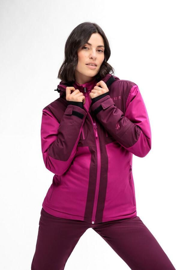 Maier Sports Ski-jack Ina Dames winterjack waterdicht 5 ritszakken en capuchon regular fit - Foto 5