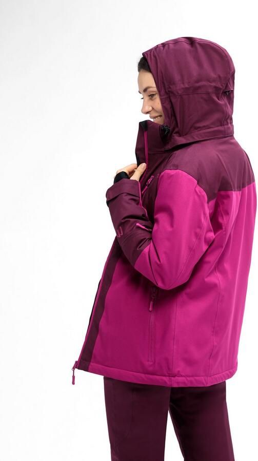 Maier Sports Ski-jack Ina Dames winterjack waterdicht 5 ritszakken en capuchon regular fit - Foto 6