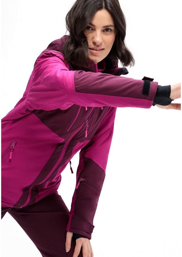 Maier Sports Ski-jack Ina Dames winterjack waterdicht 5 ritszakken en capuchon regular fit - Foto 4