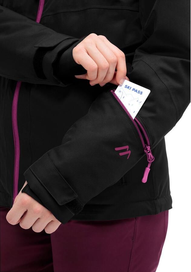 Maier Sports Ski-jack Ina Dames winterjack waterdicht 5 ritszakken en capuchon regular fit - Foto 2