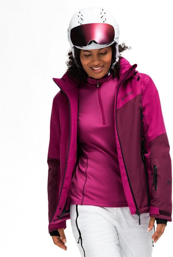 Maier Sports Ski-jack Nuria Dames winterjas wind- en waterdicht 3 ritszakken regular fit - Foto 7
