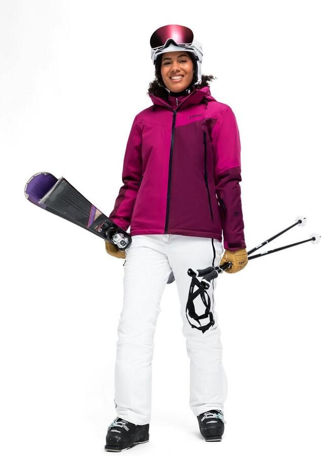 Maier Sports Ski-jack Nuria Dames winterjas wind- en waterdicht 3 ritszakken regular fit - Foto 4
