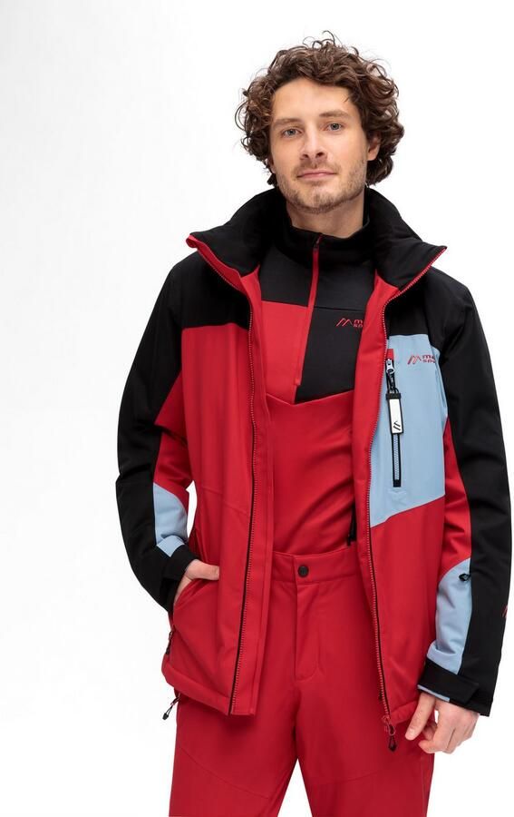 Maier Sports Ski-jack Oravice Heren winterjack met ritszakken en capuchon waterdicht - Foto 4