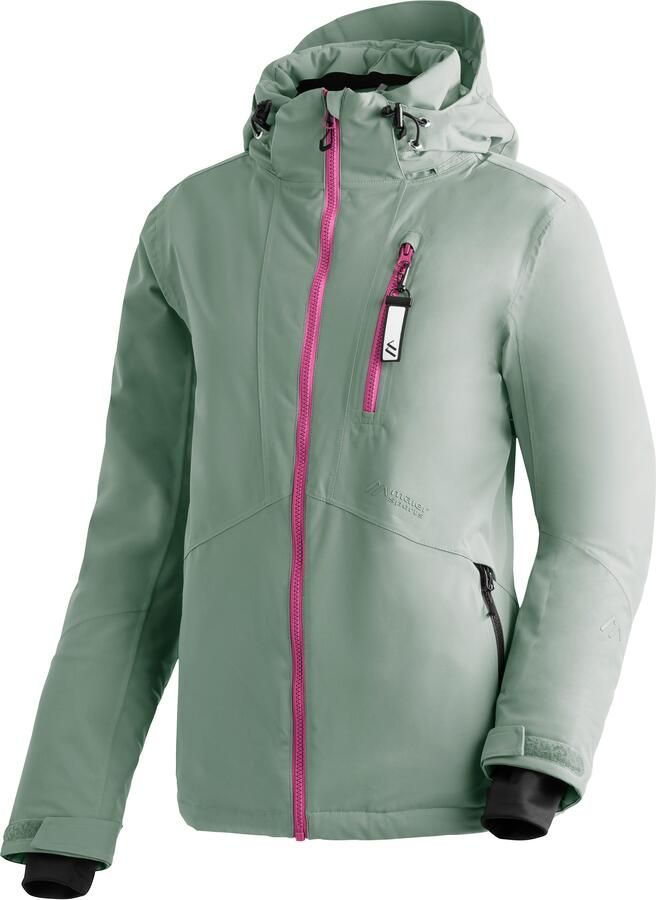 Maier Sports Ski-jack Straja Dames winterjack wind waterdicht 3 ritszakken en capuchon - Foto 3